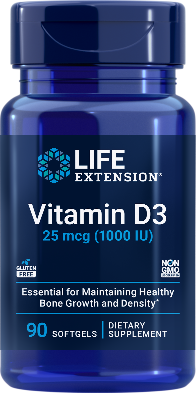 Vitamin D3, 90 gels